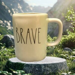 Rae Dunn Brave Cream Mug